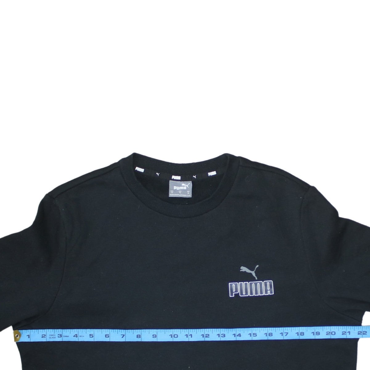Mens UK Size M PUMA Black Pullover Sweatshirt