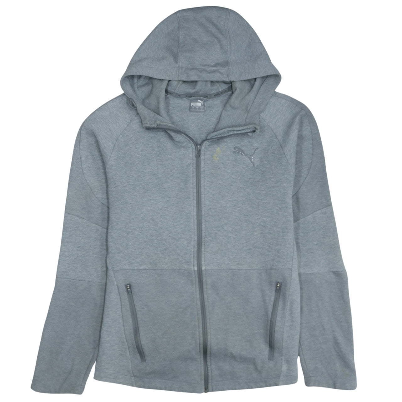 Mens UK Size L PUMA Grey Full Zip Hoodie