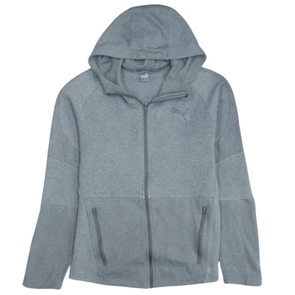 Mens UK Size L PUMA Grey Full Zip Hoodie