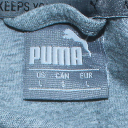 Mens UK Size L PUMA Grey Full Zip Hoodie