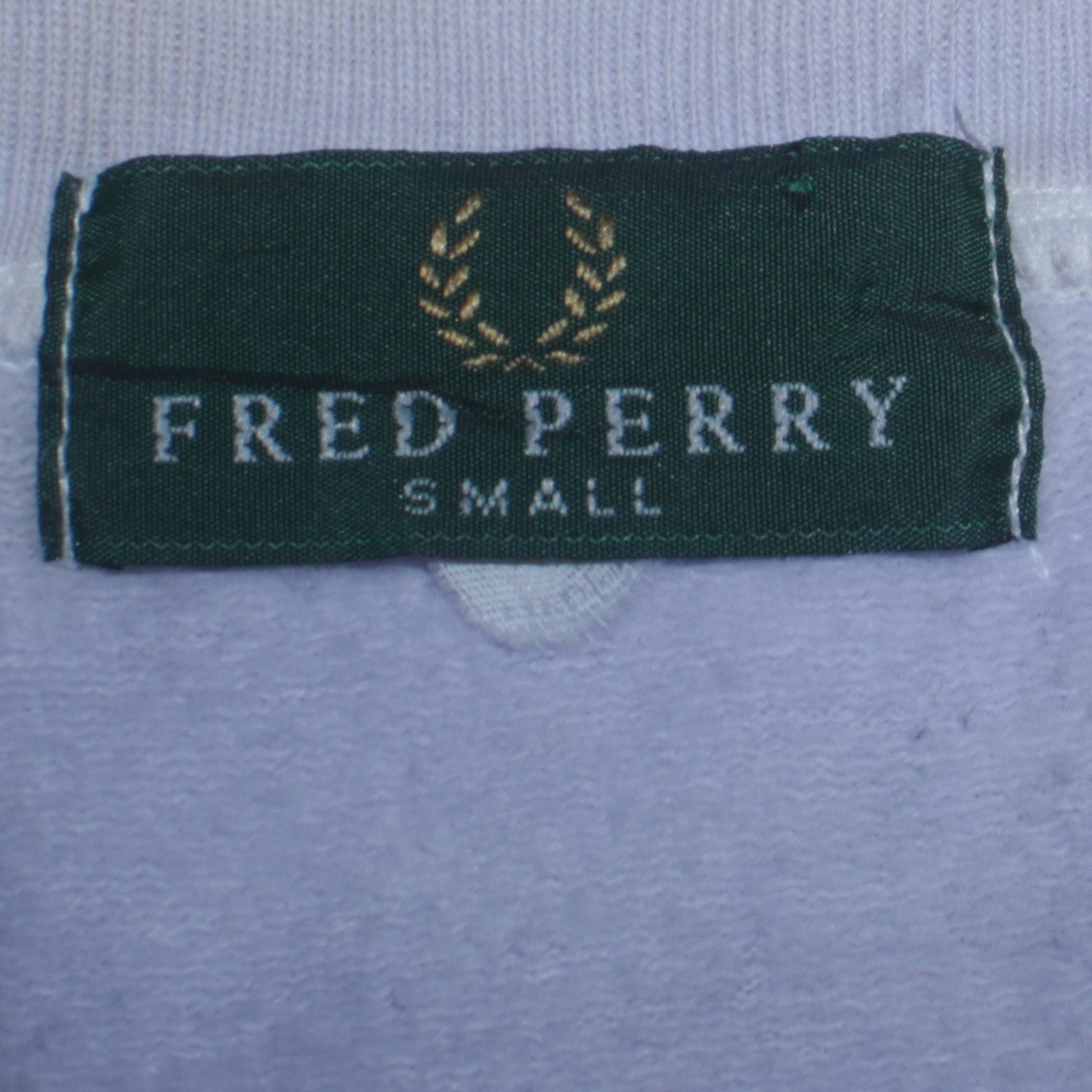 Mens UK Size S Fred Perry White Pullover Sweatshirt