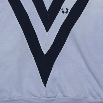 Mens UK Size S Fred Perry White Pullover Sweatshirt