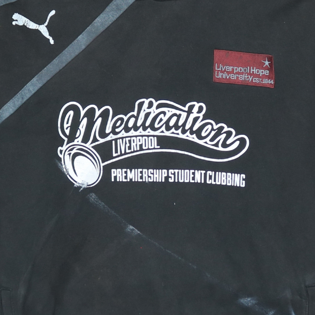 Mens UK Size XL PUMA Black Pullover Hoodie