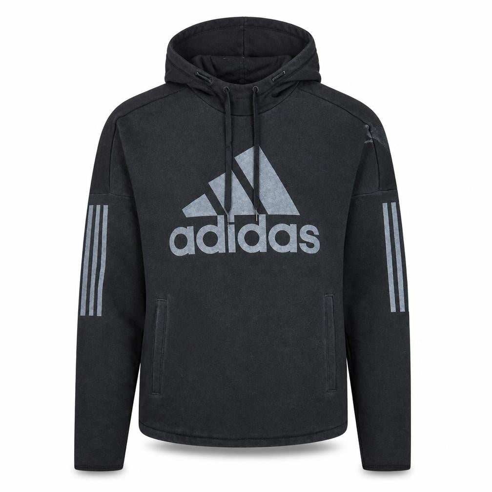 Mens UK Size S adidas Black Pullover Hoodie