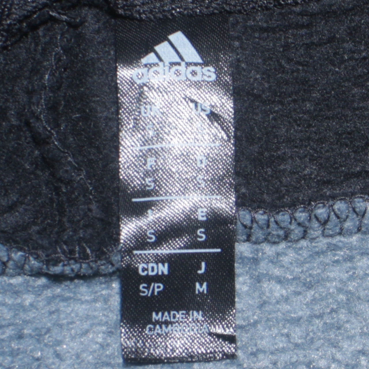 Mens UK Size S adidas Black Pullover Hoodie