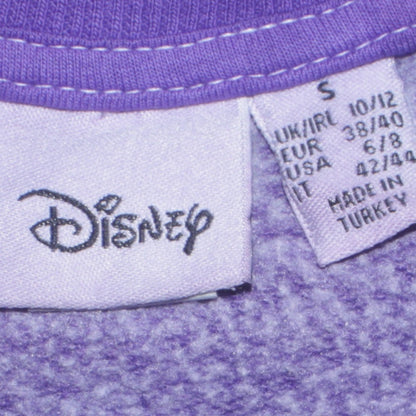 Womens UK Size S Disney Purple Pullover Sweatshirt