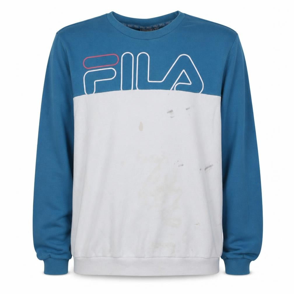 Mens UK Size XL FILA Blue Pullover Sweatshirt