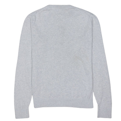 Tommy Hilfiger Men's Grey Cotton Crew Neck Jumper Size M