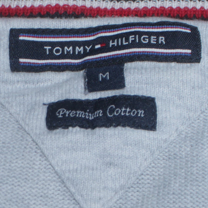 Tommy Hilfiger Men's Grey Cotton Crew Neck Jumper Size M