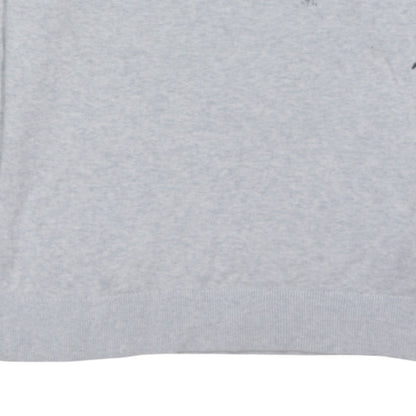 Tommy Hilfiger Men's Grey Cotton Crew Neck Jumper Size M
