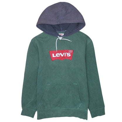 Mens UK Size S Levi's Green Pullover Hoodie