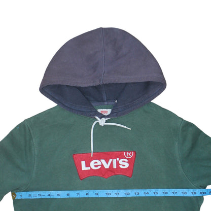 Mens UK Size S Levi's Green Pullover Hoodie
