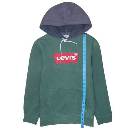 Mens UK Size S Levi's Green Pullover Hoodie