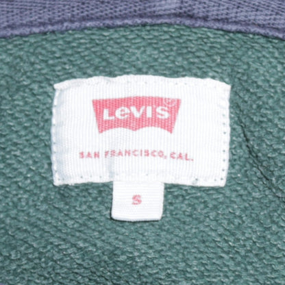 Mens UK Size S Levi's Green Pullover Hoodie