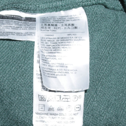 Mens UK Size S Levi's Green Pullover Hoodie