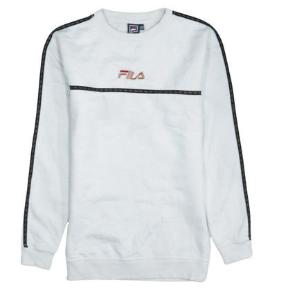 Mens UK Size XS FILA White Pullover Sweatshirt