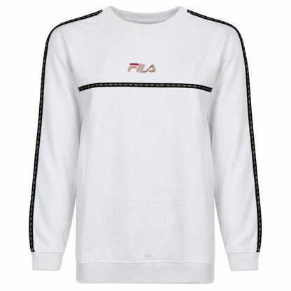 Fila Men's White Pullover Sweatshirt XS Crew Neck Logo Sports Style