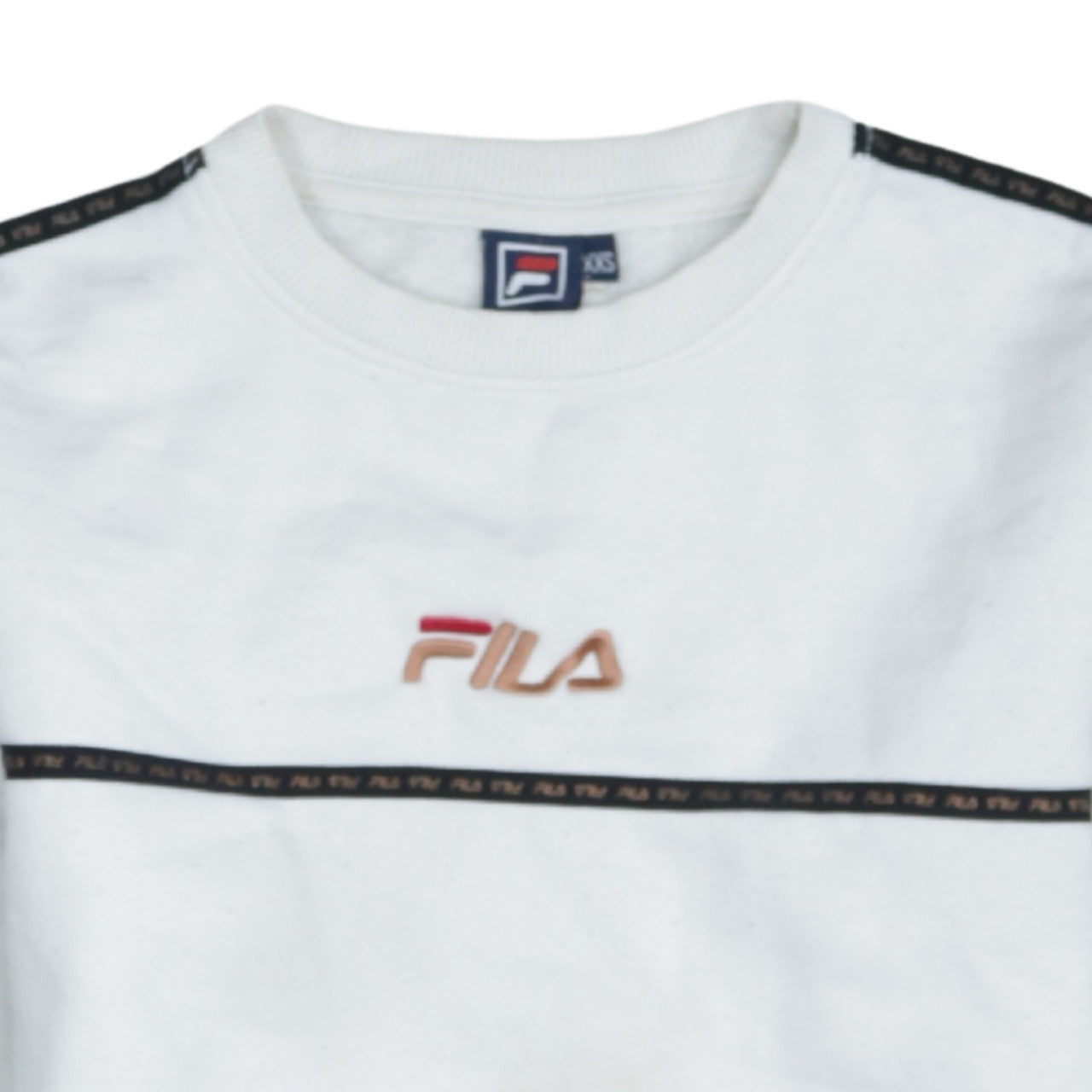 Mens UK Size XS FILA White Pullover Sweatshirt