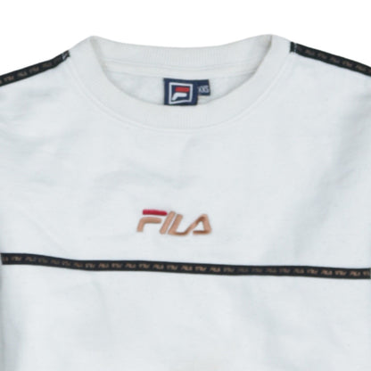 Mens UK Size XS FILA White Pullover Sweatshirt