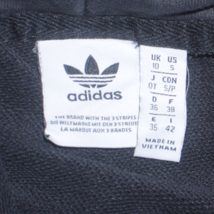 Womens UK Size 10 adidas Black Pullover Hoodie