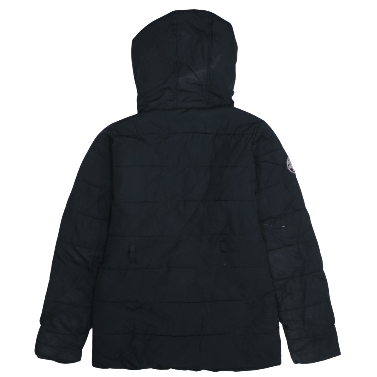 U.S. Polo Assn. Men's Black Hooded Puffer Jacket Size S