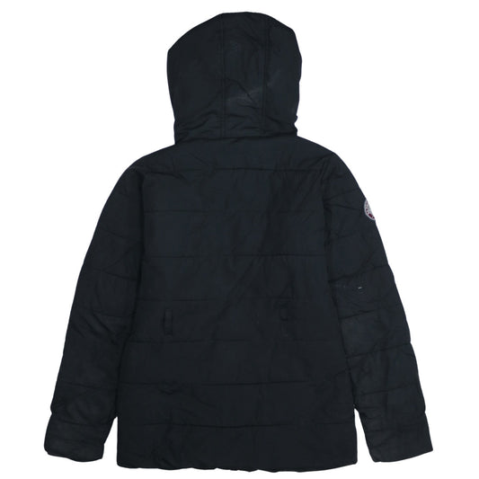 U.S. Polo Assn. Men's Black Hooded Puffer Jacket Size S
