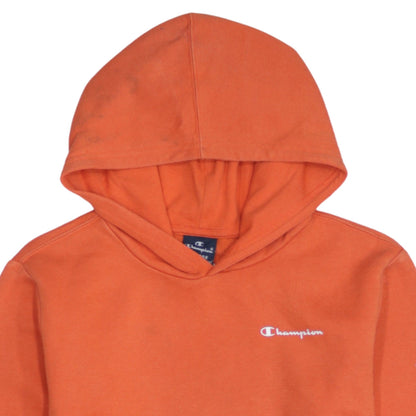 Champion Boys Orange Pullover Hoodie 13-14 Years Regular Fit