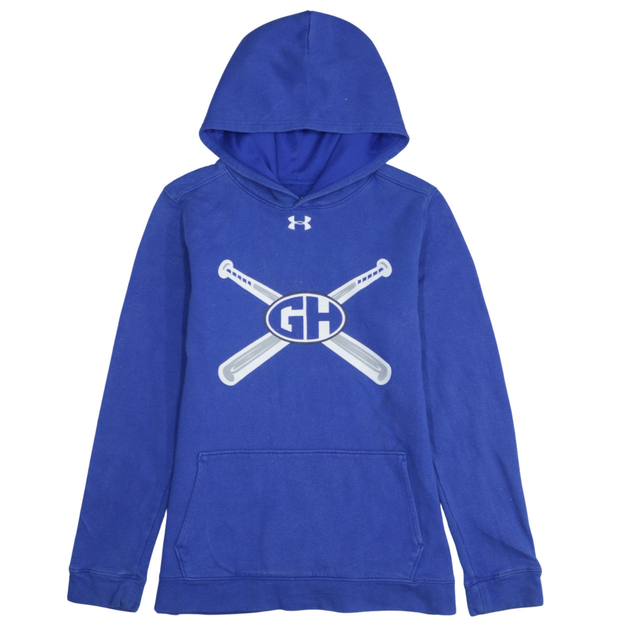 Boys UK Size XL Under armour Blue Pullover Hoodie