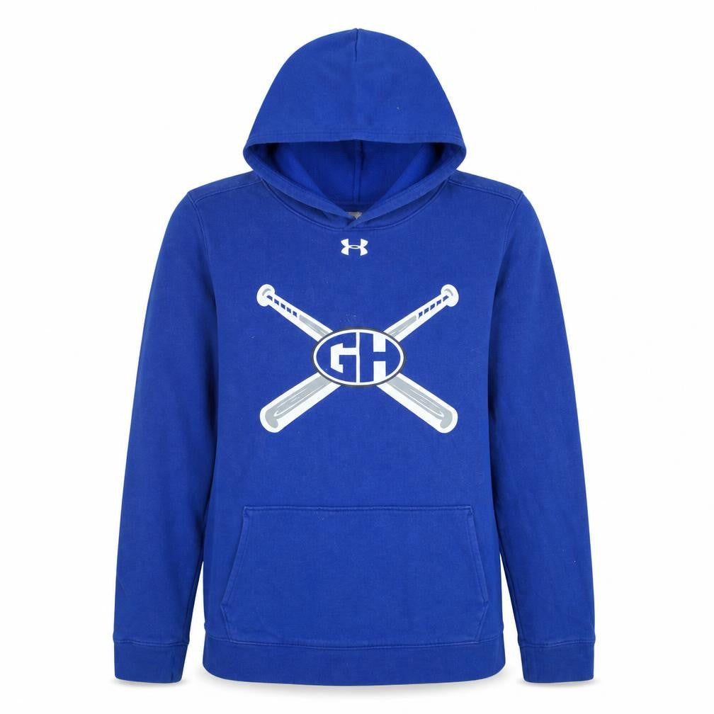 Boys UK Size XL Under armour Blue Pullover Hoodie
