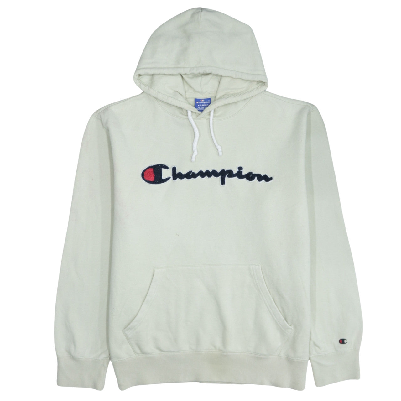 Mens UK Size XL Champion Beige Pullover Hoodie
