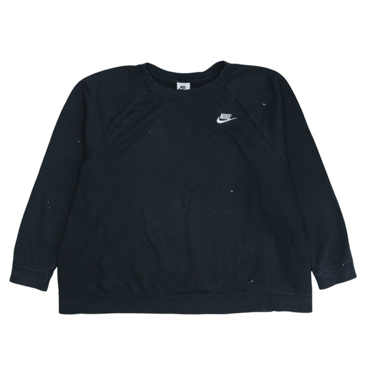 Womens UK Size 2XL Nike Black Pullover Sweatshirt