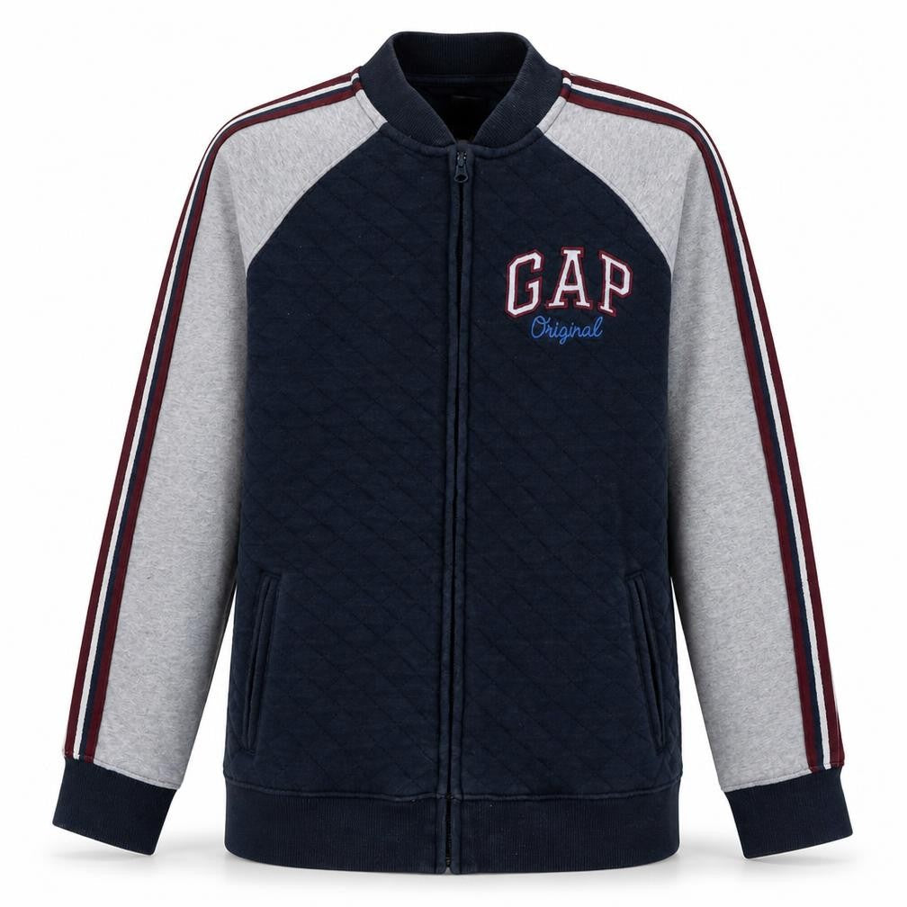 Gap Boys Blue Quilted Zip Track Jacket Size 14-16 Years