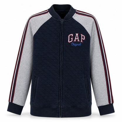 Gap Boys Blue Quilted Zip Track Jacket Size 14-16 Years
