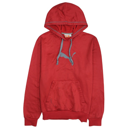 Mens UK Size S PUMA Red Pullover Hoodie