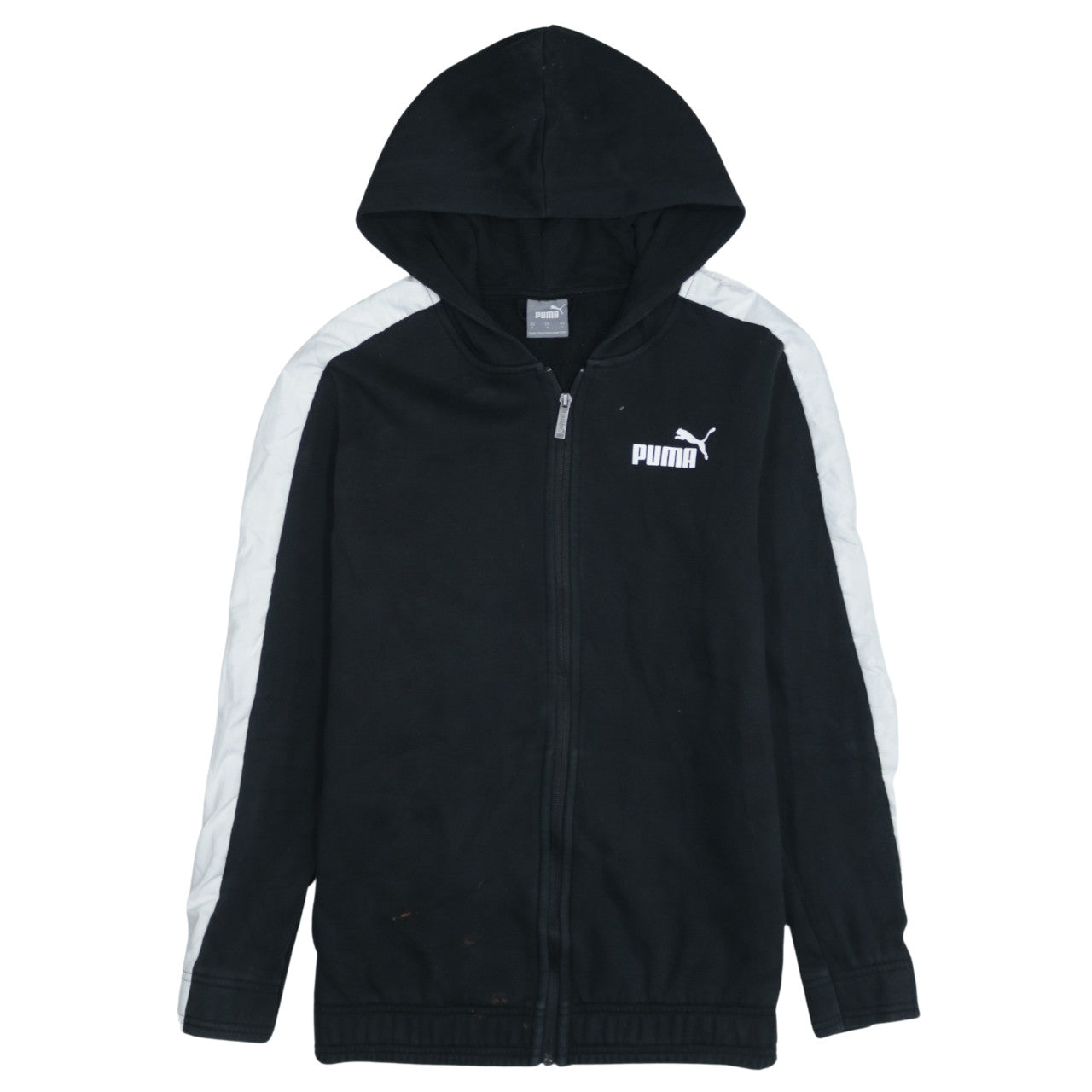 Mens UK Size S PUMA Black Full Zip Hoodie