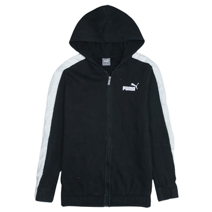 Mens UK Size S PUMA Black Full Zip Hoodie