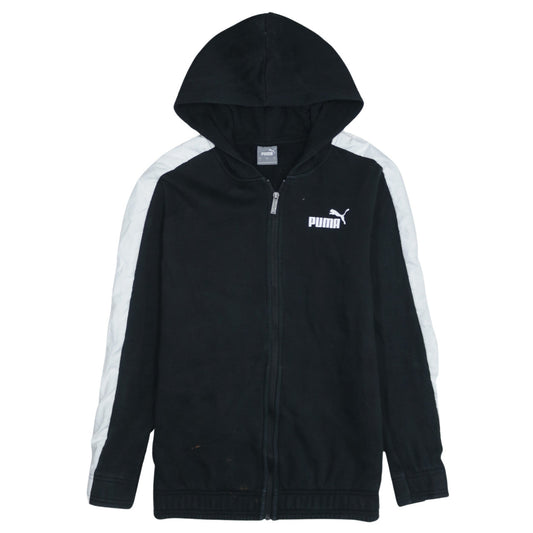 Mens UK Size S PUMA Black Full Zip Hoodie