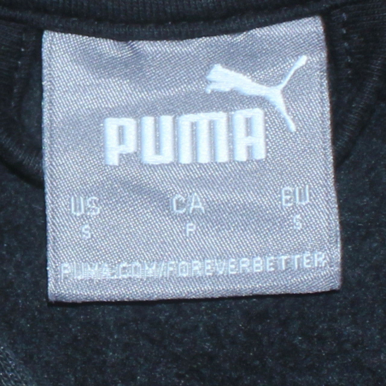 Mens UK Size S PUMA Black Full Zip Hoodie