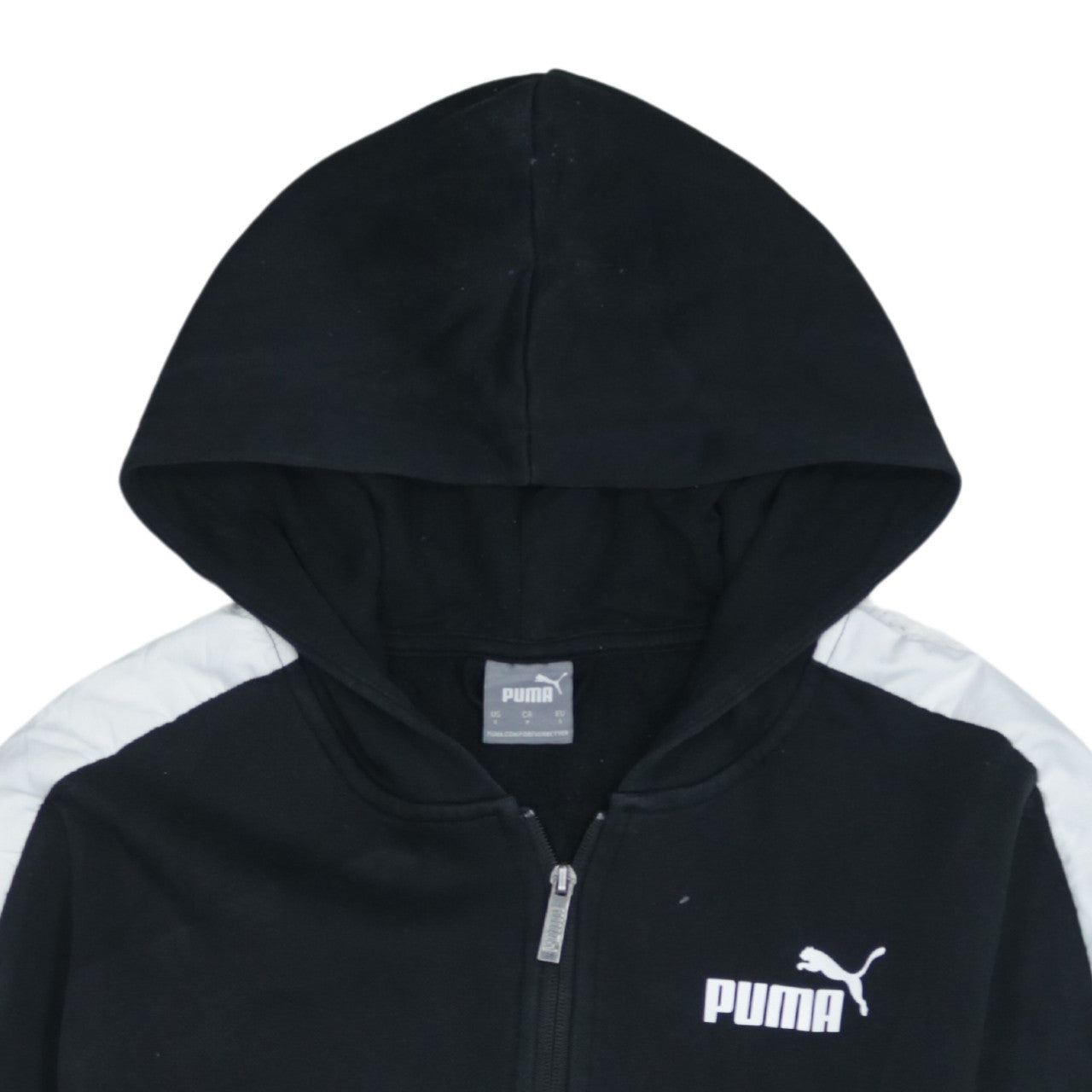 Mens UK Size S PUMA Black Full Zip Hoodie