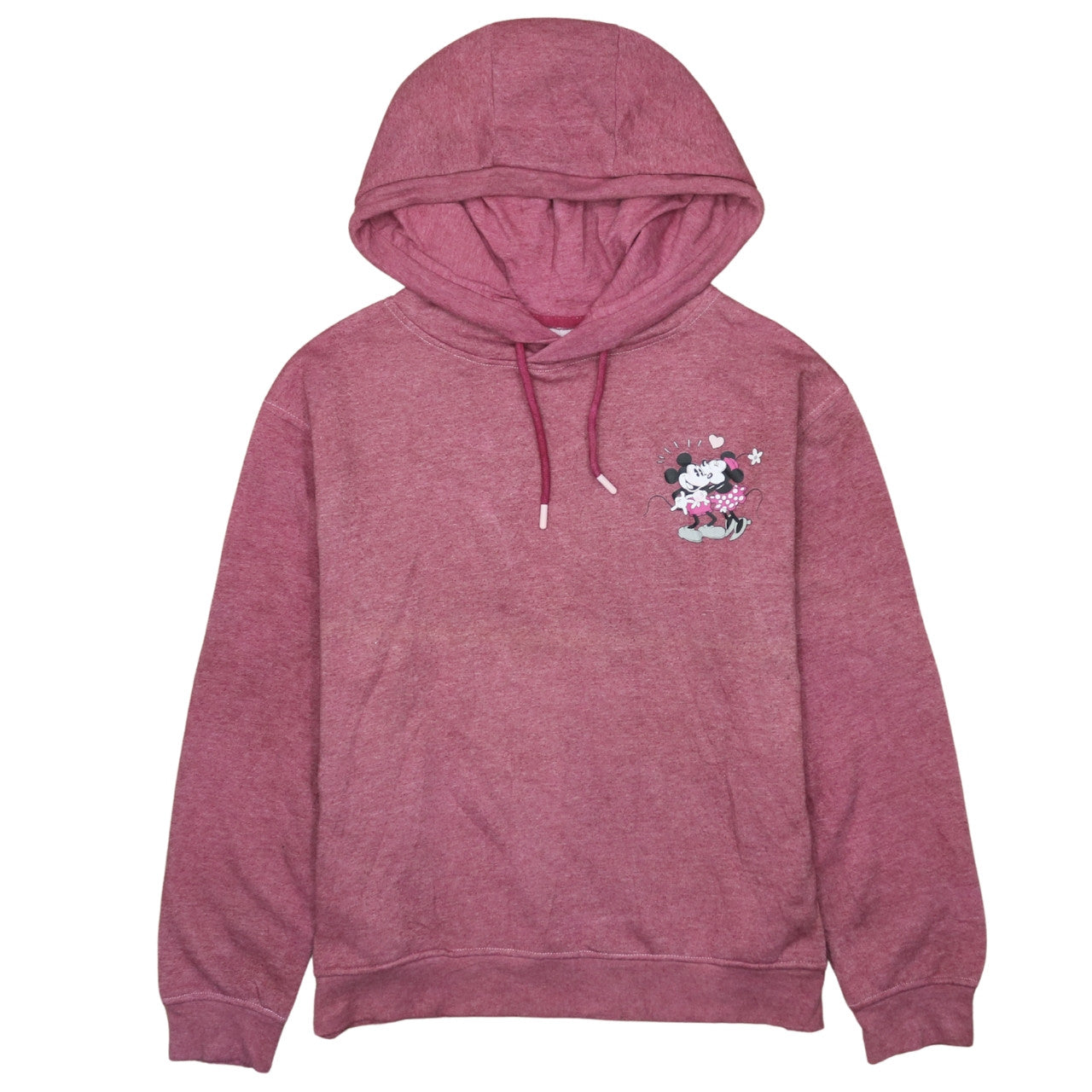 Womens UK Size S Disney Pink Pullover Hoodie