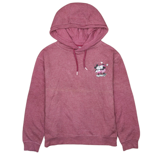 Womens UK Size S Disney Pink Pullover Hoodie