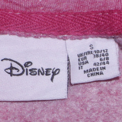 Womens UK Size S Disney Pink Pullover Hoodie