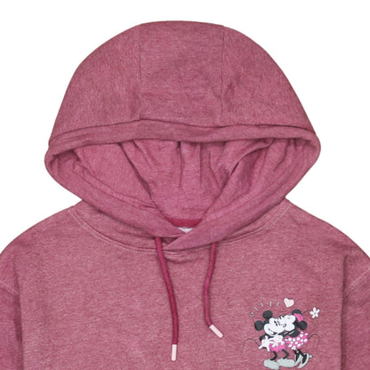 Womens UK Size S Disney Pink Pullover Hoodie