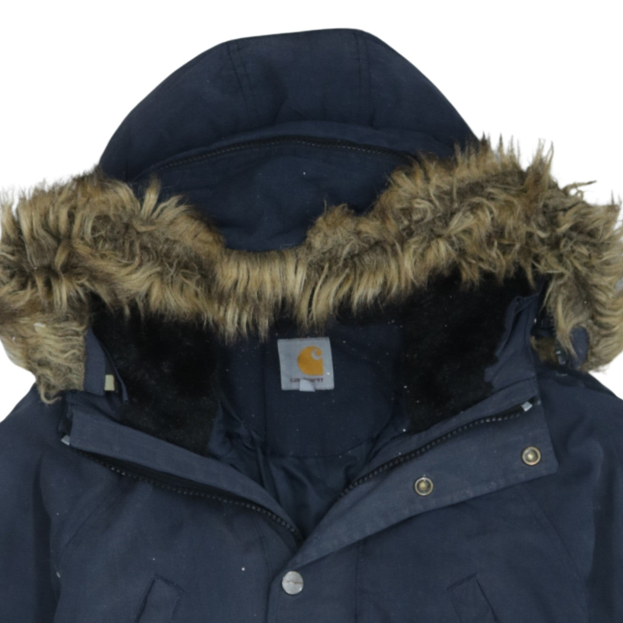 Womens UK Size XS Carhartt Blue Parka Coat
