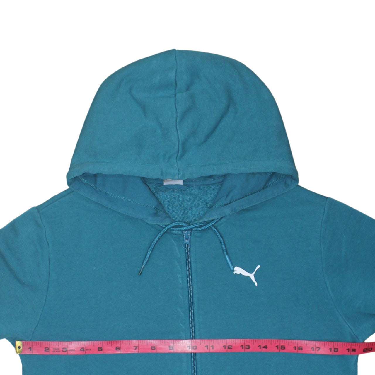 Womens UK Size S PUMA Blue Full Zip Hoodie