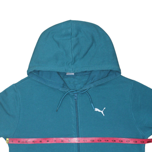 Womens UK Size S PUMA Blue Full Zip Hoodie