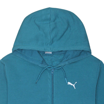 Womens UK Size S PUMA Blue Full Zip Hoodie