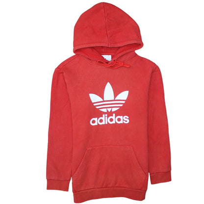 Mens UK Size S adidas Red Pullover Hoodie