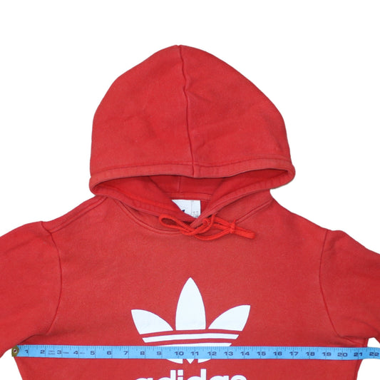 Mens UK Size S adidas Red Pullover Hoodie