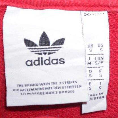 Mens UK Size S adidas Red Pullover Hoodie